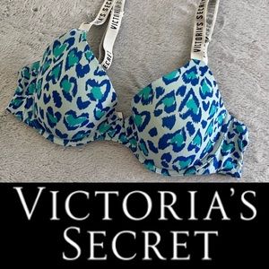 *SALE* Victoria's Secret Blue Leopard Bra